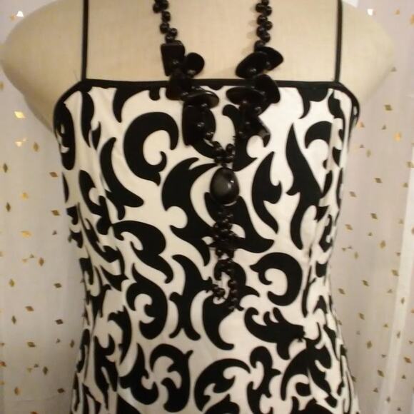 Another Thyme patterned spaghetti dress Sz14 F 04 - Picture 3 of 8